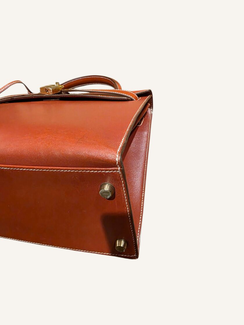 Hermès Kelly 32 Cuir Box Rouge Brique 1992 | TheVintageTraveler