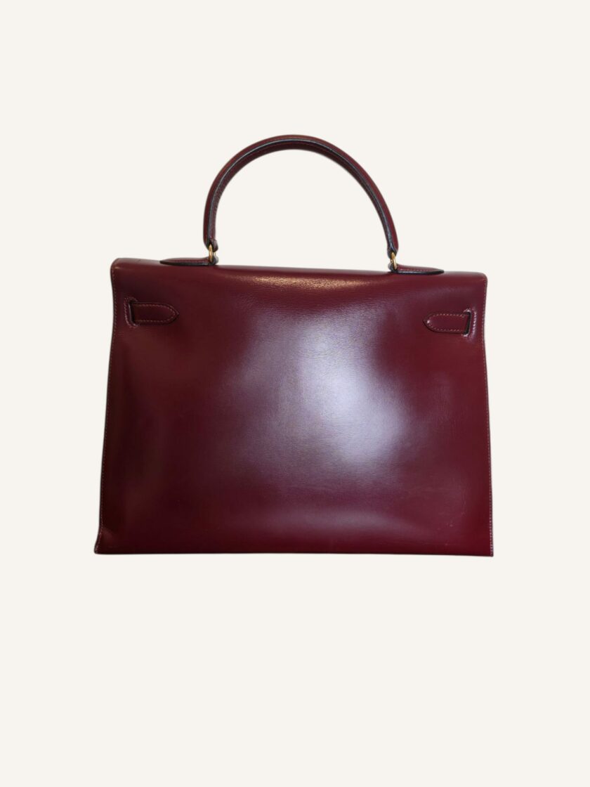 Hermès Kelly 35 Box Rouge H Doré 1989 | TheVintageTraveler