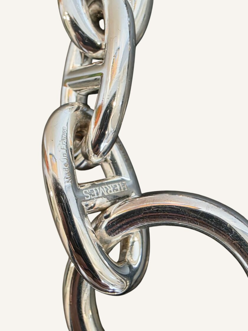 Bracelet Hermès Chaîne d’Ancre Argent Medium 21.5 | TheVintageTraveler