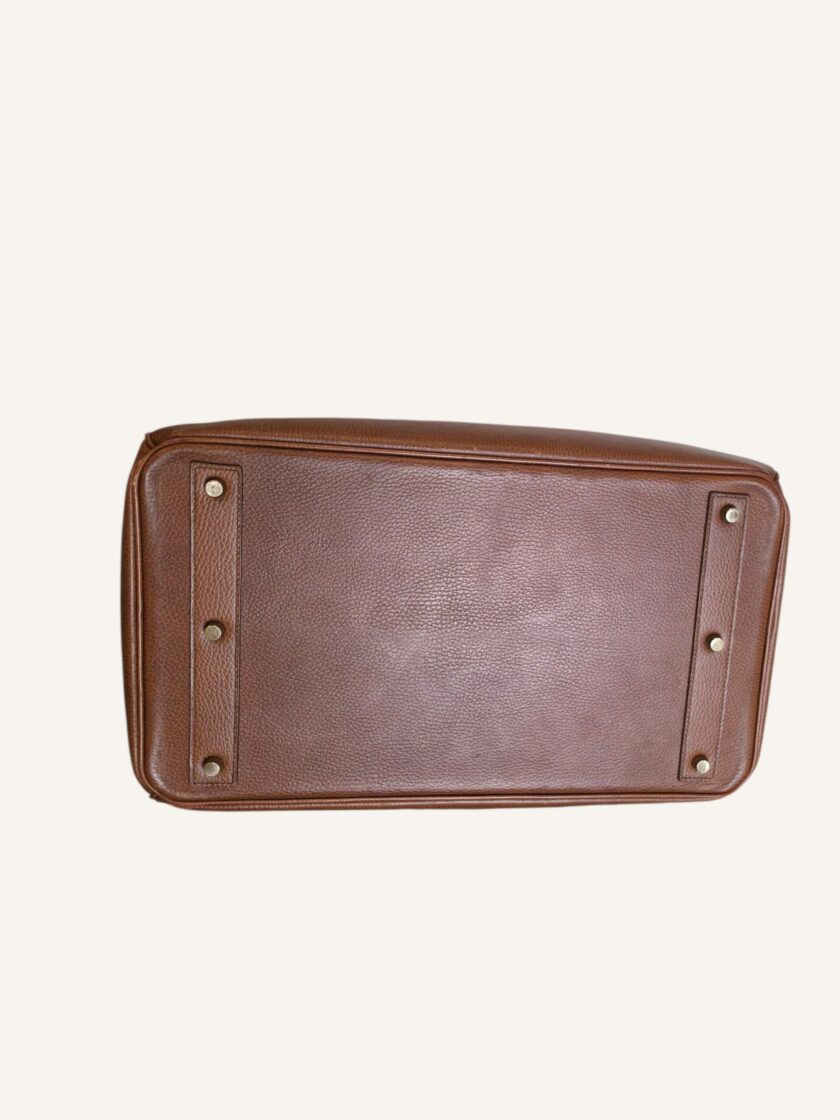 Hermès HAC 40 Cuir Ardennes Marron Or 1996 | TheVintageTraveler