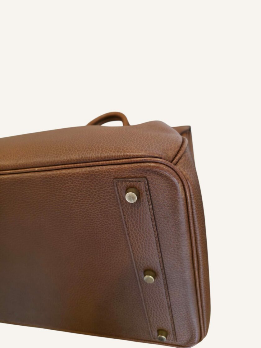 Hermès HAC 40 Cuir Ardennes Marron Or 1996 | TheVintageTraveler