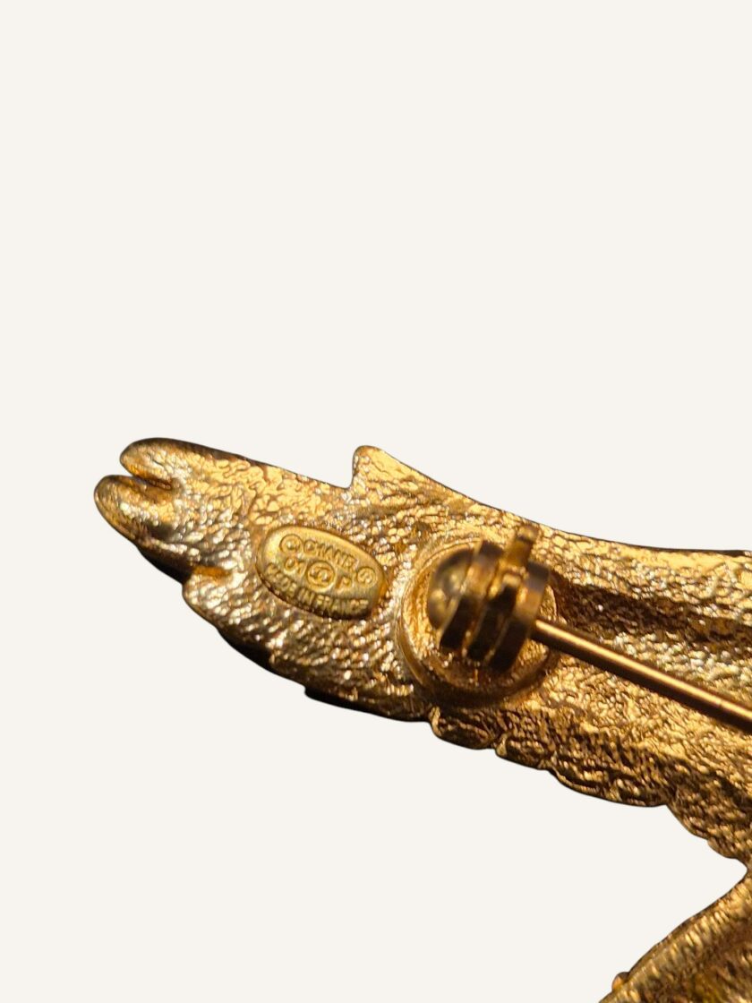 Rare broche Chanel vintage oiseau & cristaux – Image 3