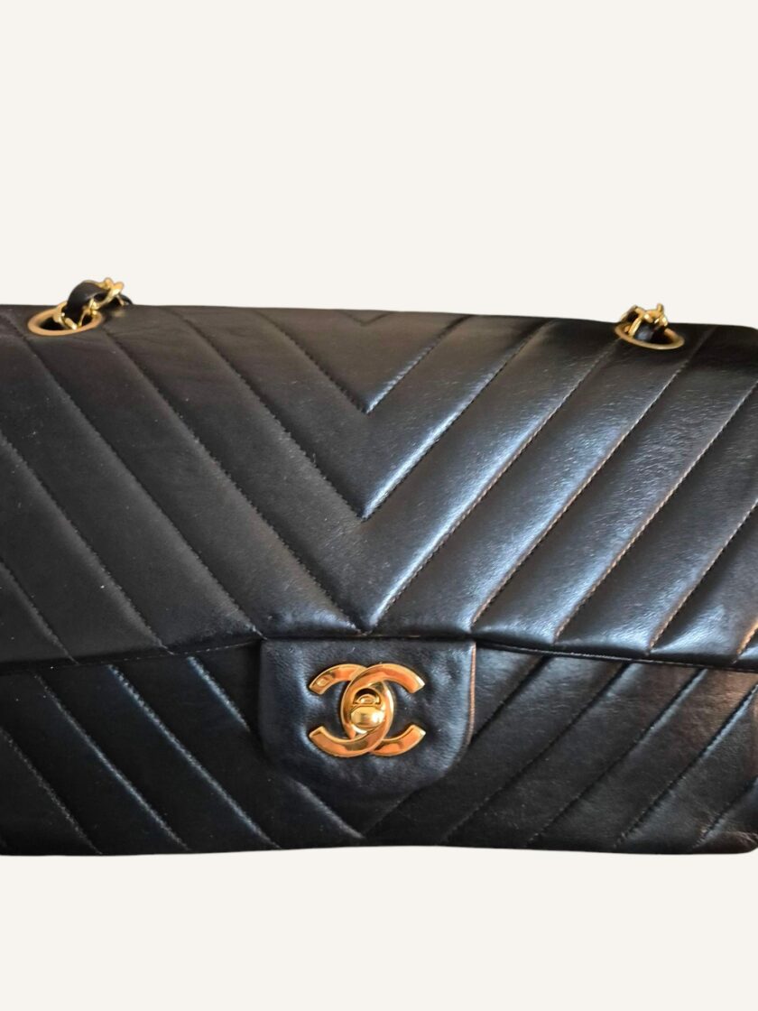 Sac Chanel Full Flap Chevron – Image 5