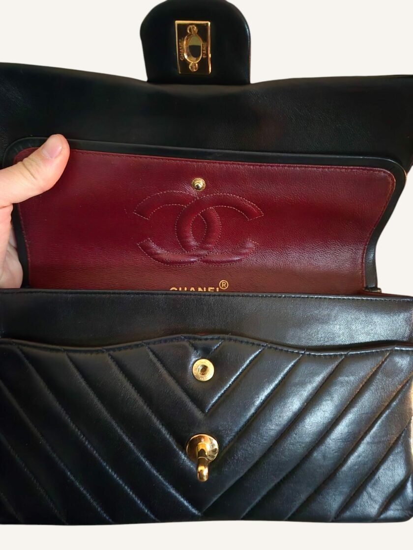 Sac Chanel Full Flap Chevron – Image 4