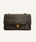 sac Chanel Timeless Classique medium cuir noir or 24k