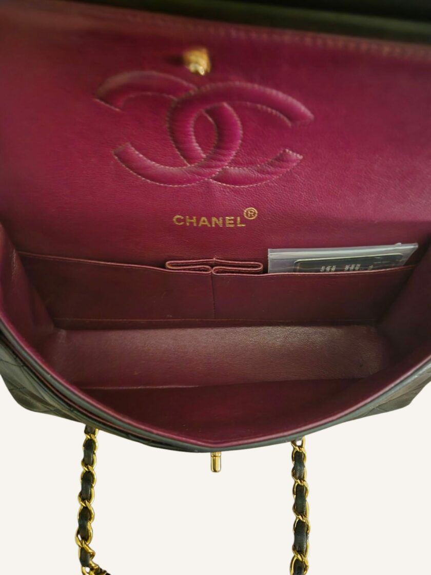 sac Chanel Timeless Classique medium cuir noir or 24k