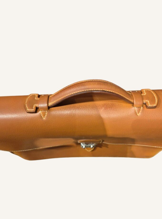 Sac à Dépêches Hermès finitions argentées