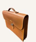 Sac à Dépêches Hermès finitions argentées – Image 5