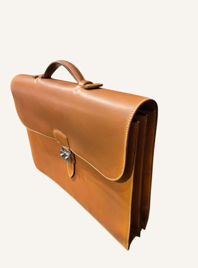 Sac à Dépêches Hermès finitions argentées