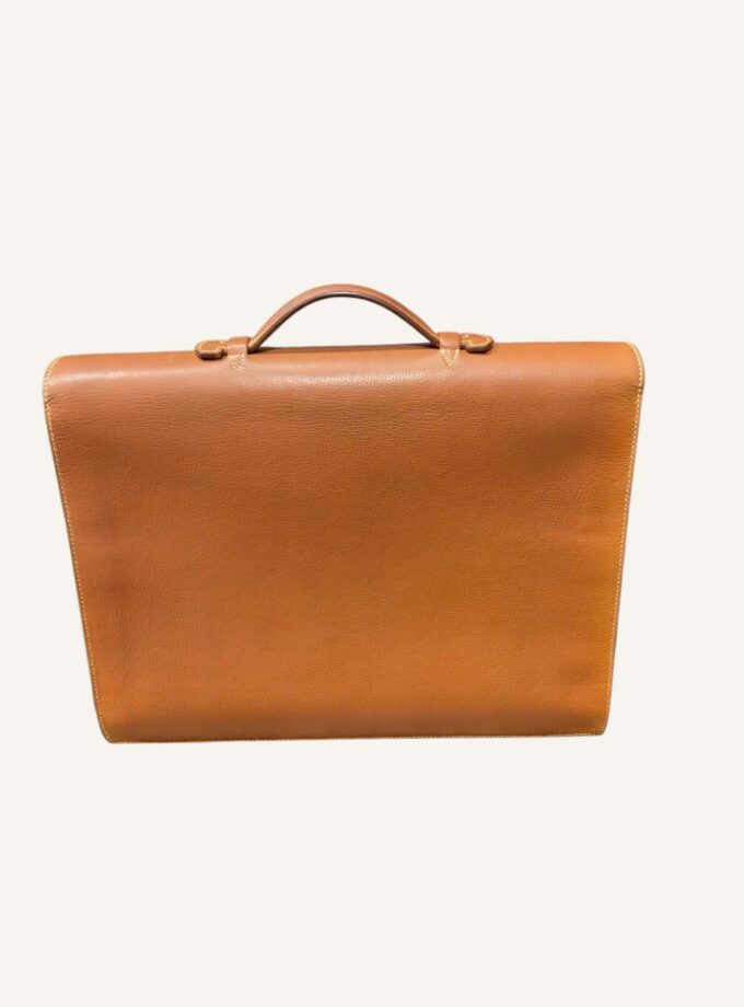 Sac à Dépêches Hermès finitions argentées