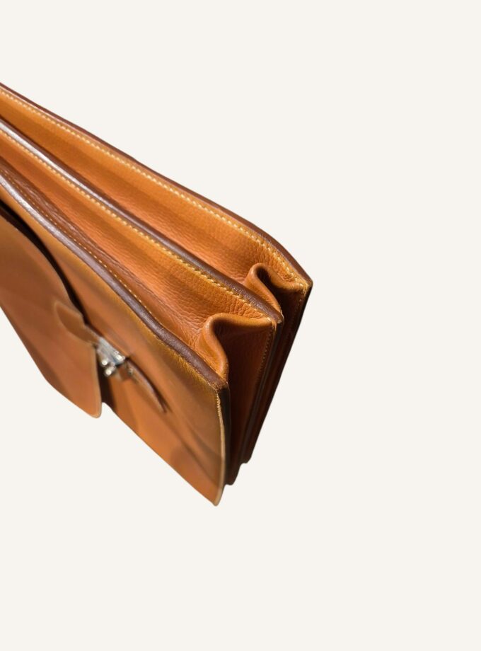 Sac à Dépêches Hermès finitions argentées
