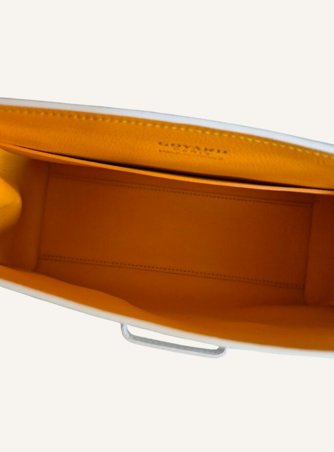 Sac Goyard mini Saigon toile goyardine blanche