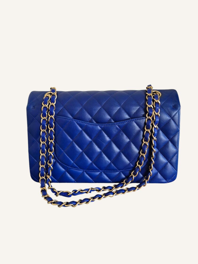 Sac Chanel Full Flap medium bleu éléctrique – Image 9