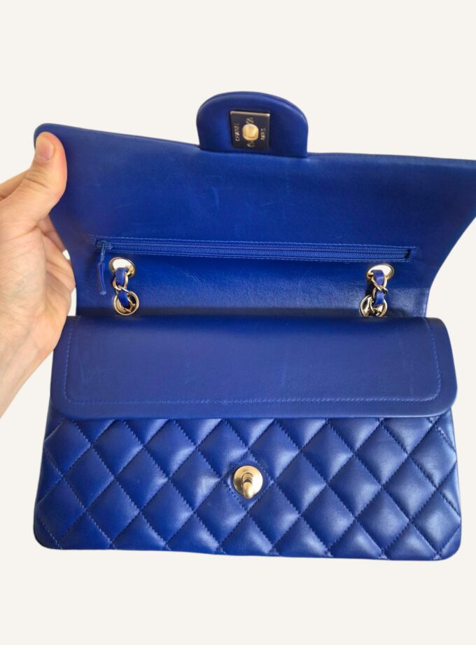 Sac Chanel Full Flap medium bleu éléctrique