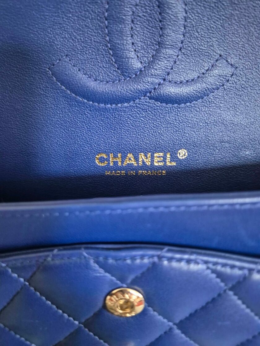 Sac Chanel Full Flap medium bleu éléctrique – Image 3
