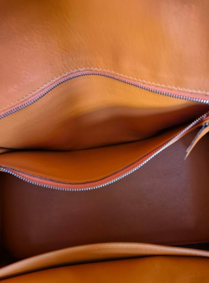Sac Hermès Birkin 30 Orange Swift palladium