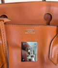 Sac Hermès Birkin 30 Orange Swift palladium – Image 11