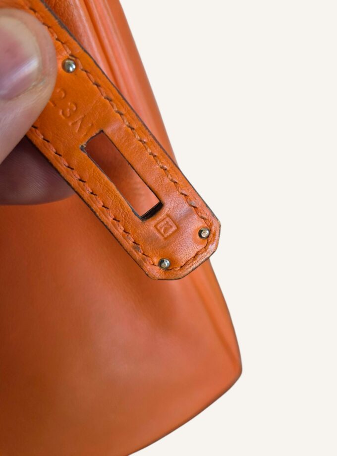 Sac Hermès Birkin 30 Orange Swift palladium