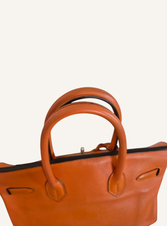 Sac Hermès Birkin 30 Orange Swift palladium