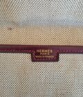 Pochette Hermès Jige toile & Cuir Box rouge – Image 4