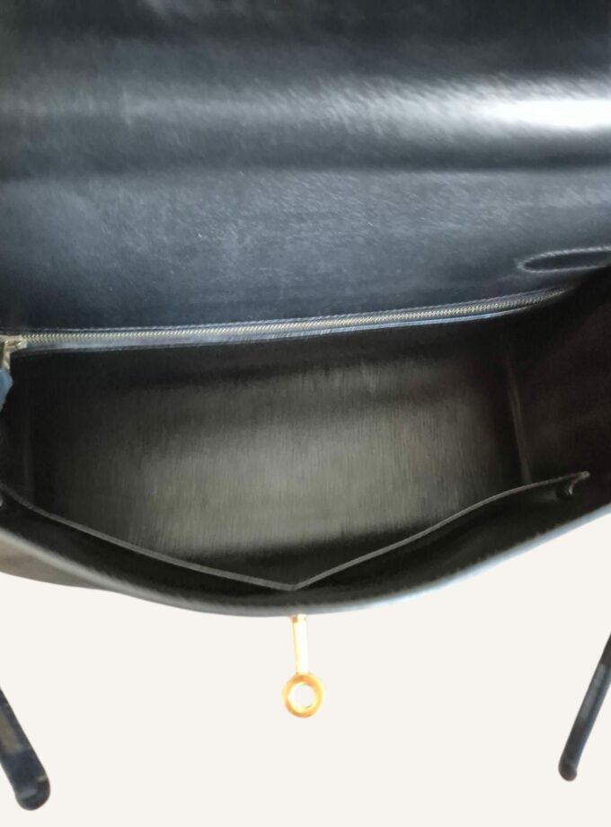 Sac Hermès Kelly 32 cuir box noir