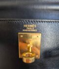 Sac Hermès Kelly 32 cuir box noir – Image 10