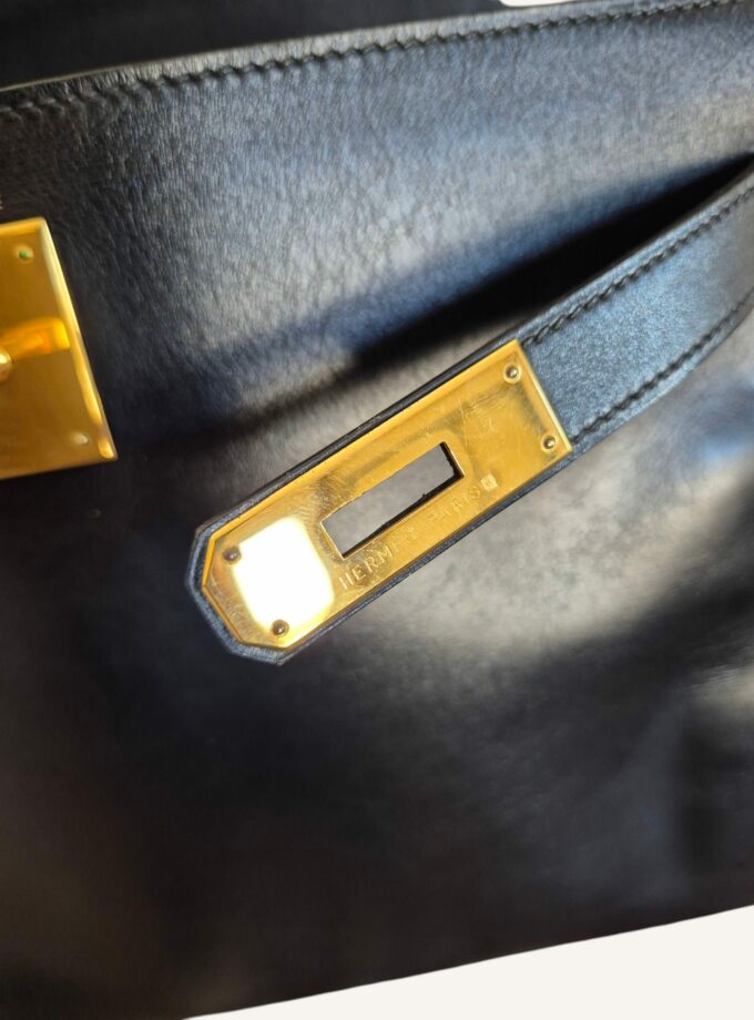 Sac Hermès Kelly 32 cuir box noir