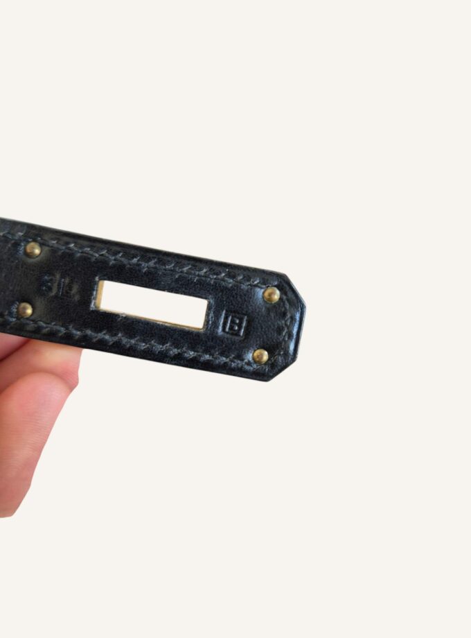 Sac Hermès Kelly 32 cuir box noir