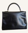 Sac Hermès Kelly 32 cuir box noir – Image 5