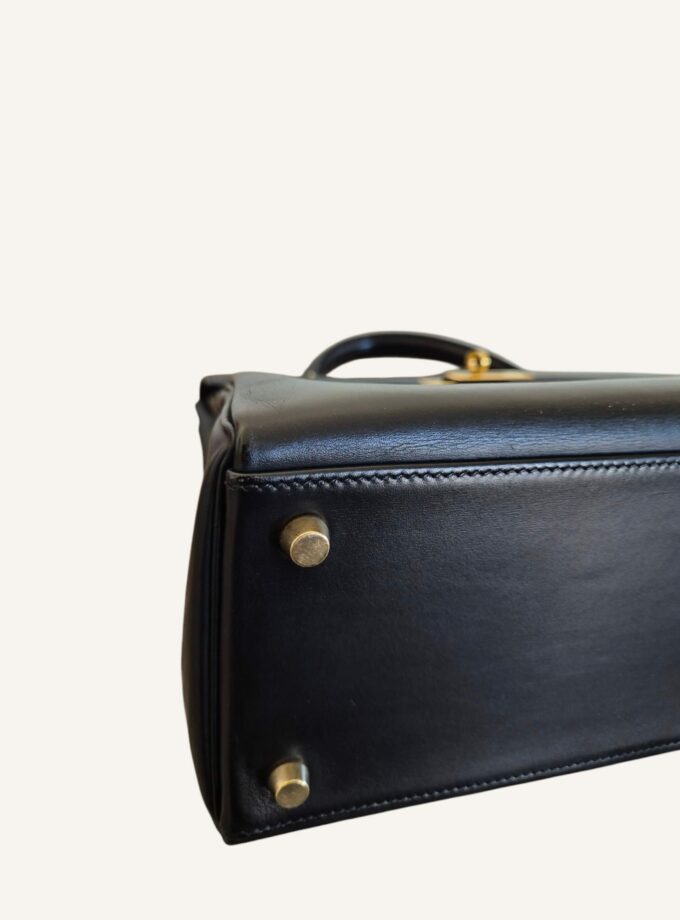 Sac Hermès Kelly 32 cuir box noir