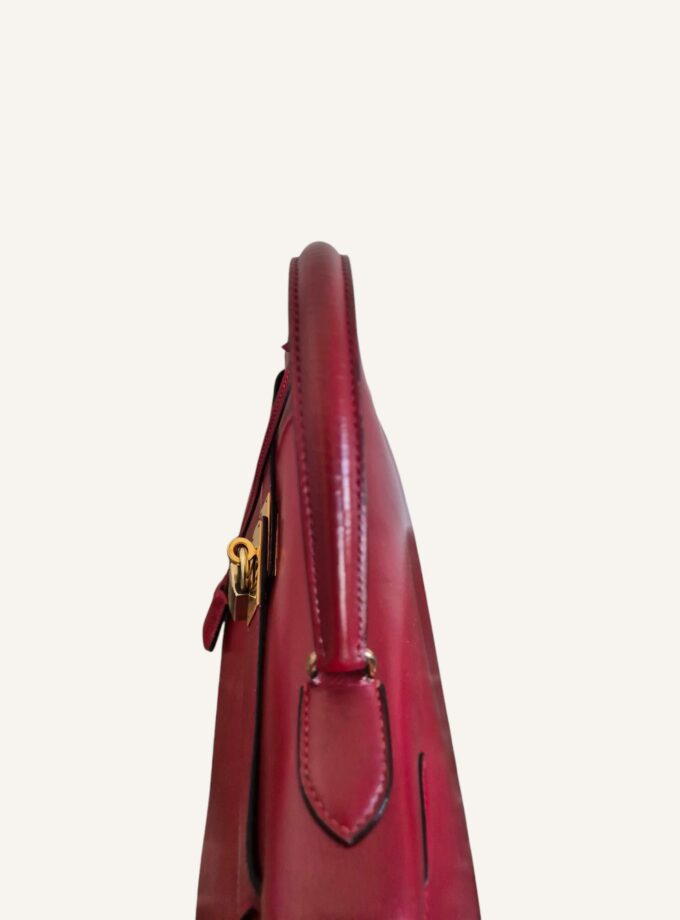 Sac Hermès Kelly 32 cuir box rouge