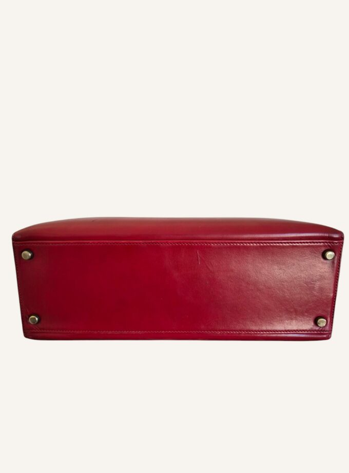 Sac Hermès Kelly 32 cuir box rouge