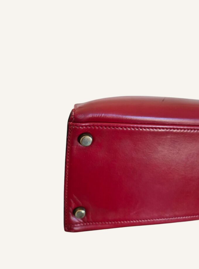 Sac Hermès Kelly 32 cuir box rouge