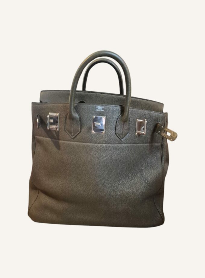 Sac Hermès HAC 40 cuir Taurillon Olive 2010