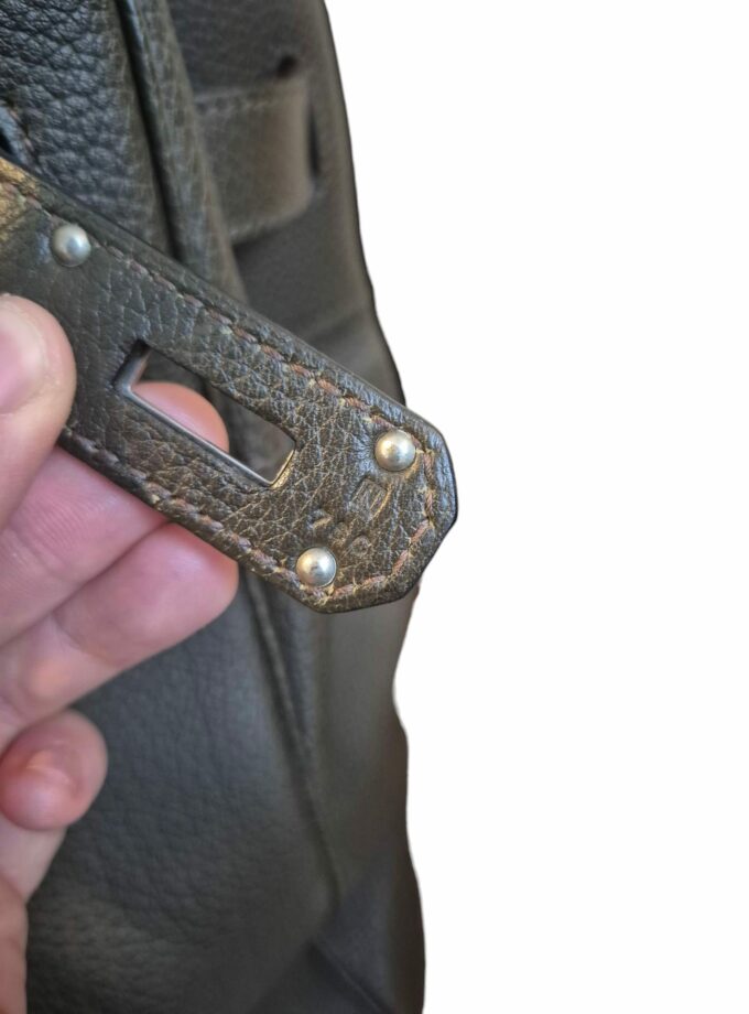 Sac Hermès HAC 40 cuir Taurillon Olive 2010