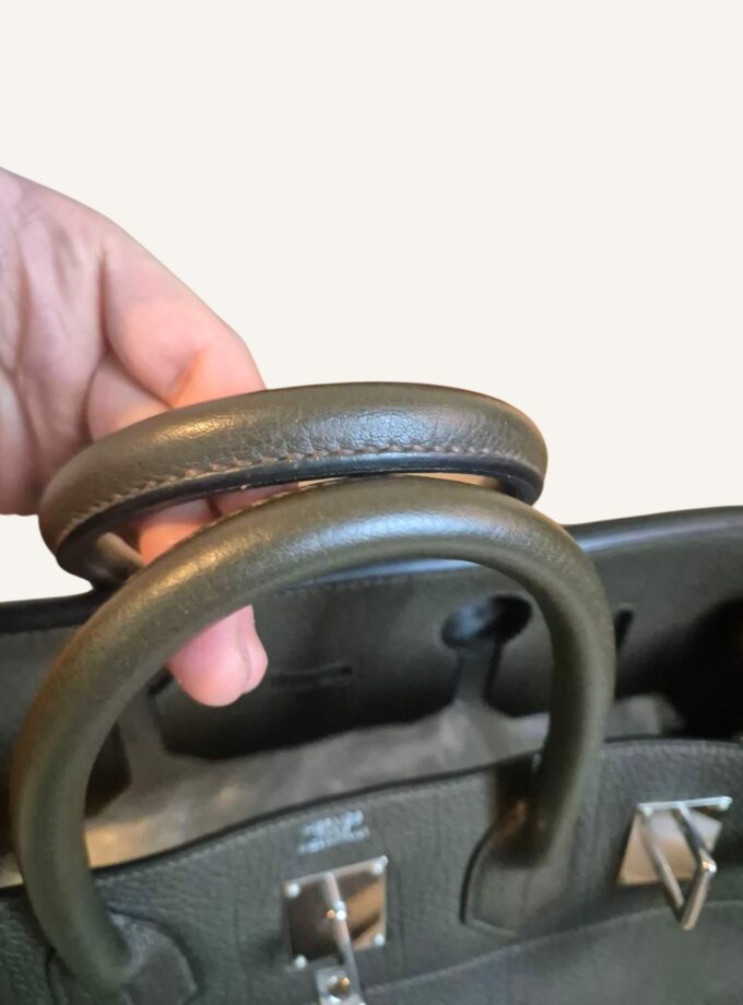 Sac Hermès HAC 40 cuir Taurillon Olive 2010