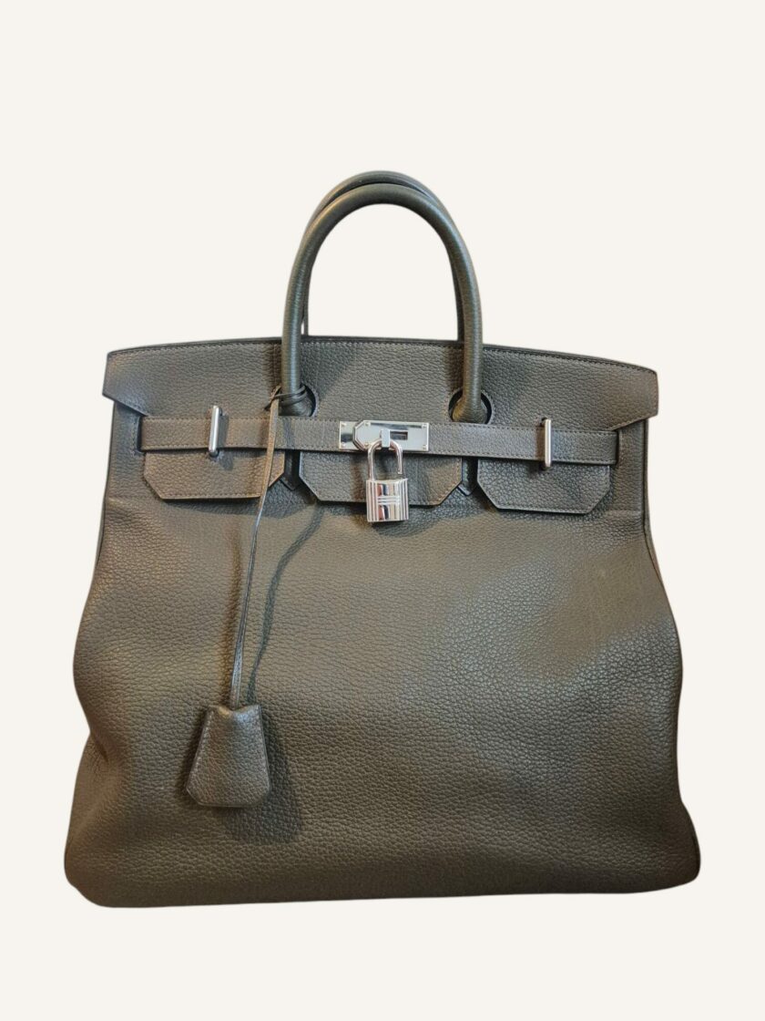 sac Hermès HAC 45 cuir olive 2010