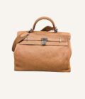 sac Hermès Kelly 50 cuir Clémence Gold