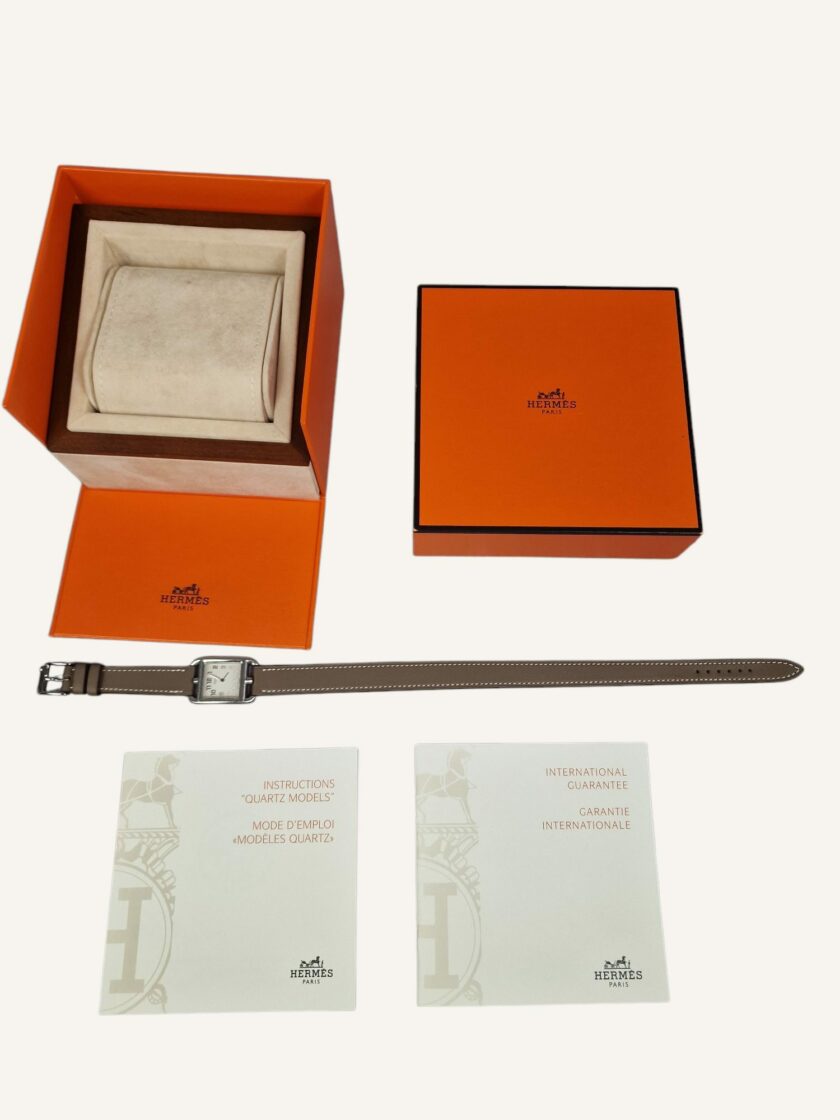 montre Hermès Cape Cod double tour étoupe