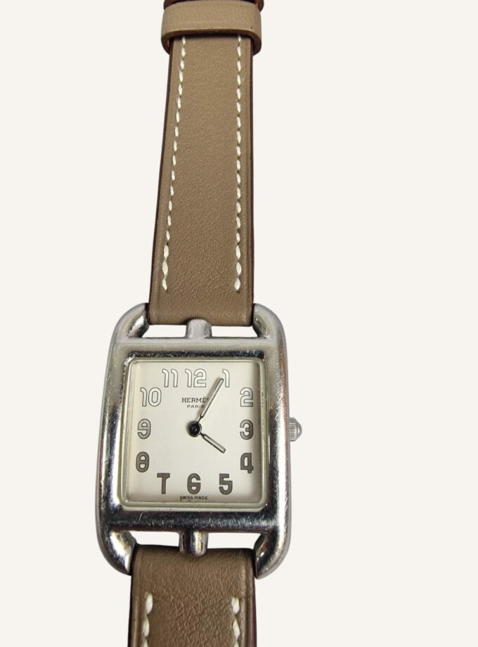 montre Hermès Cape Cod double tour étoupe