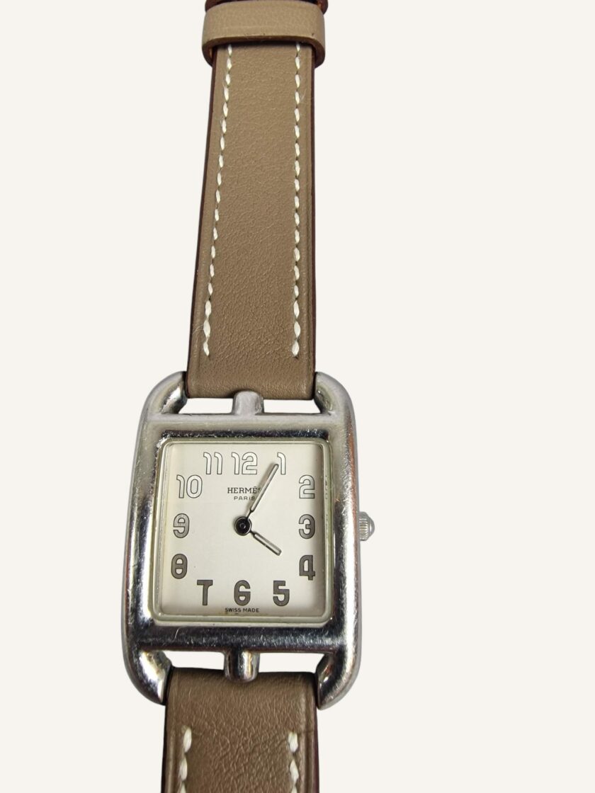 montre Hermès Cape Cod double tour étoupe