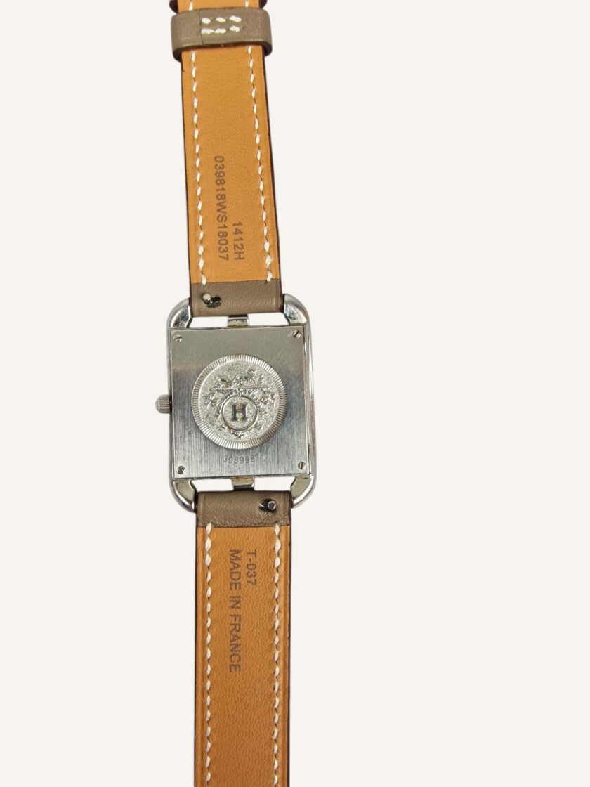 montre Hermès Cape Cod double tour étoupe