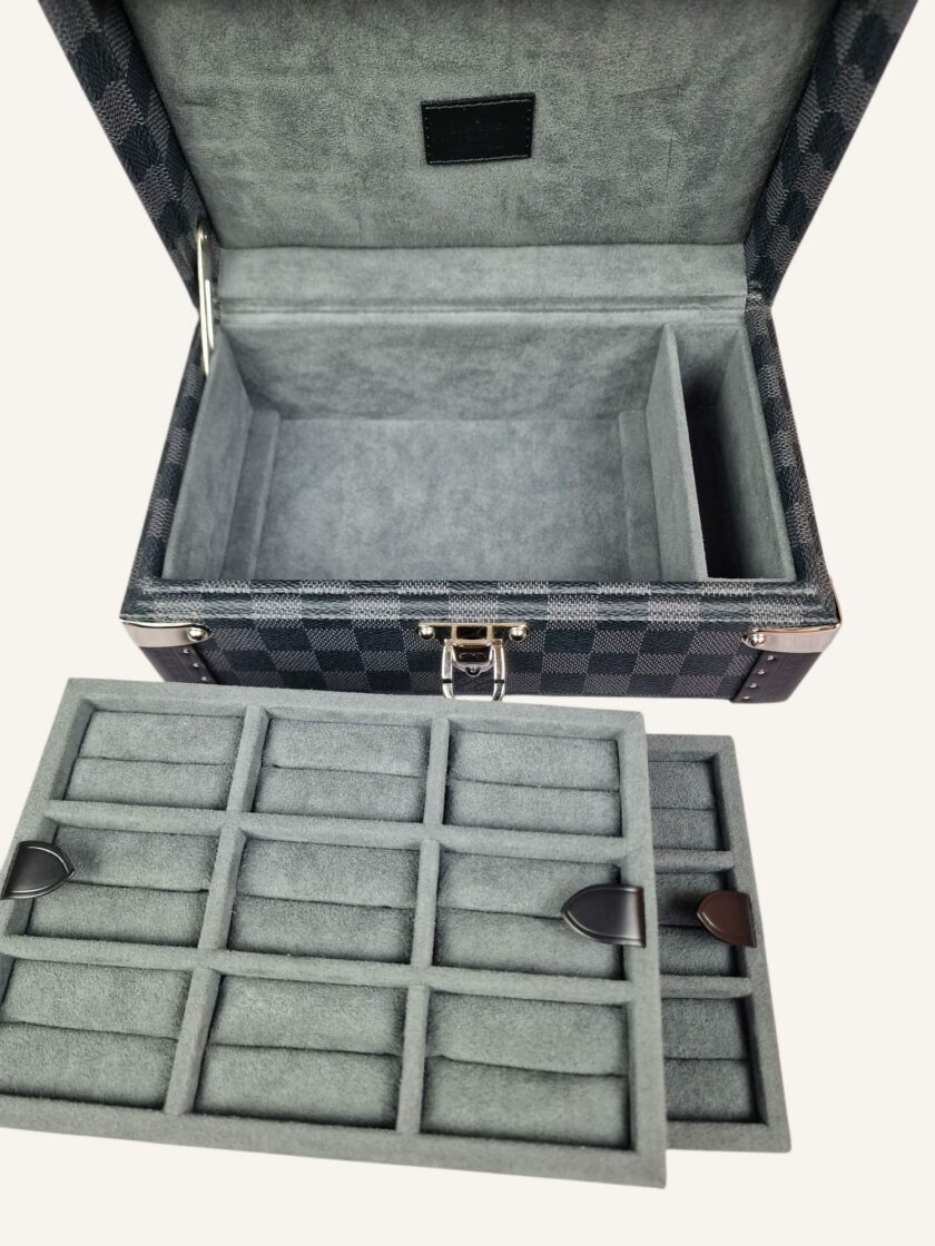 boîte à bijoux Louis Vuitton Damier noir