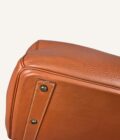 sac Hermès HAC 45 orange rouge finitions or