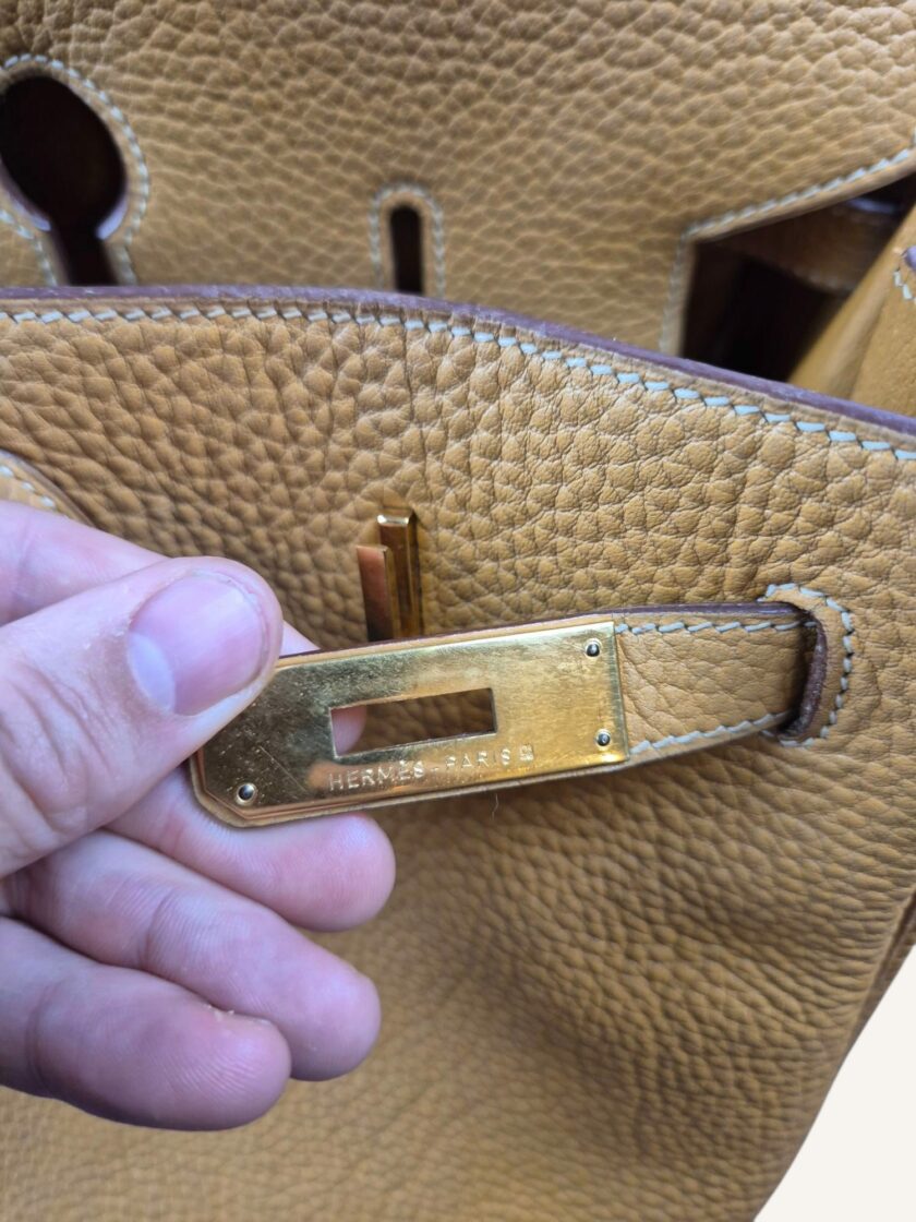 Sac Hermès Birkin 40 cuir Ardennes – Image 9