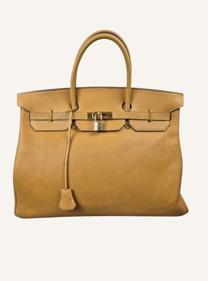 sac Hermès Birkin 40 cuir Ardennes gold 1991