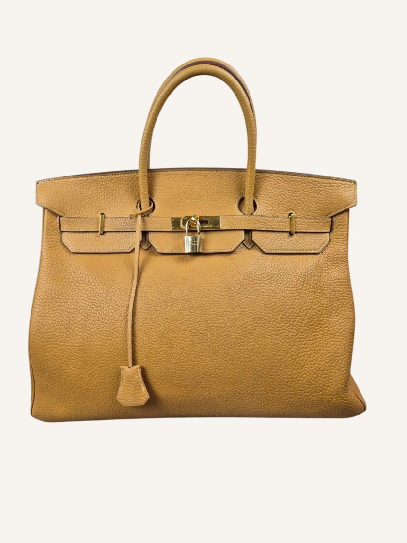 sac Hermès Birkin 40 cuir Ardennes gold 1991