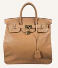 sac Hermès HAC 40 cuir Courchevel gold