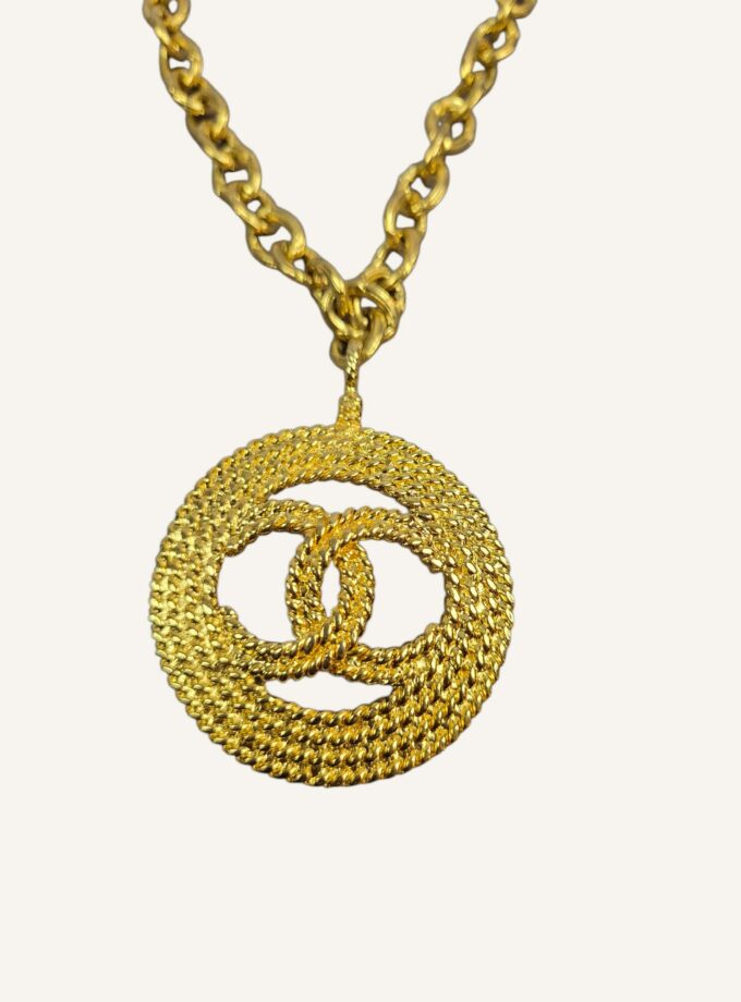 Collier Chanel CC torsadé