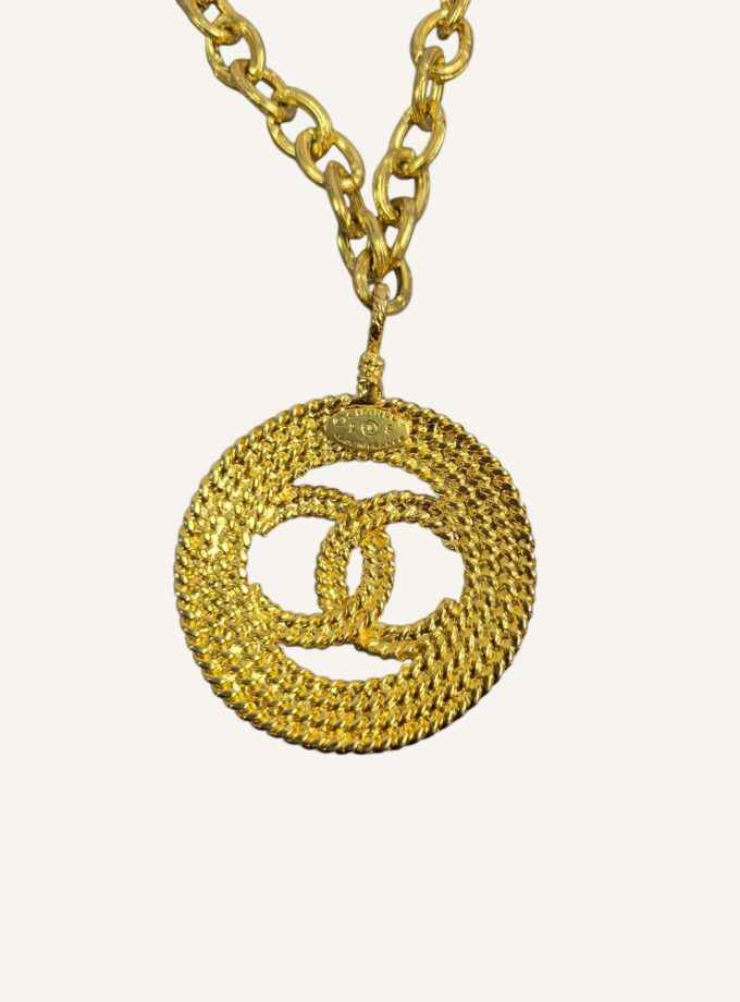 Collier Chanel CC torsadé